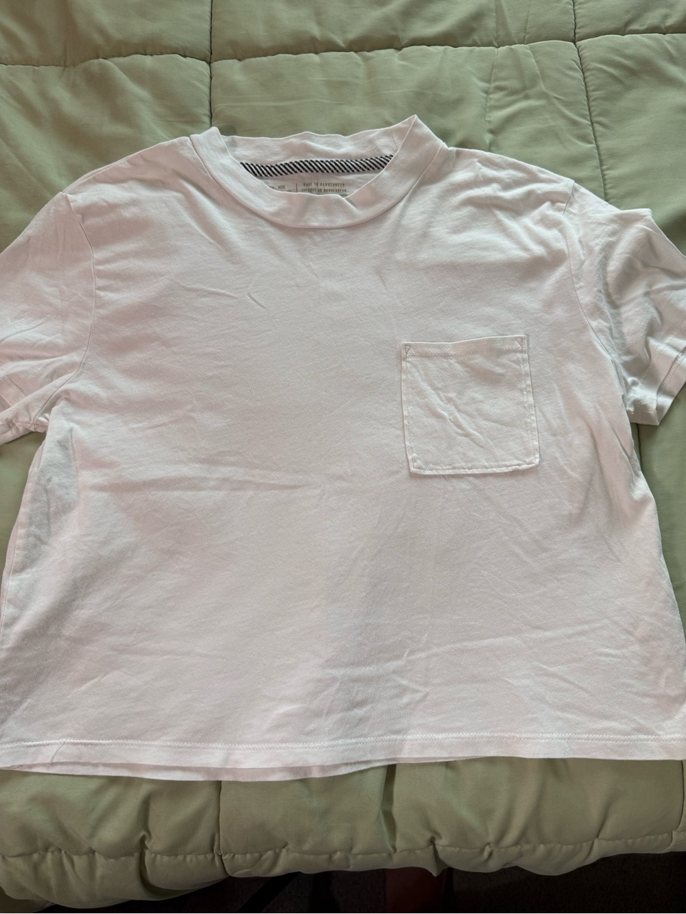 Volcom Women's Short Sleeve Short Shirt Breast Pocket Size Medium White
